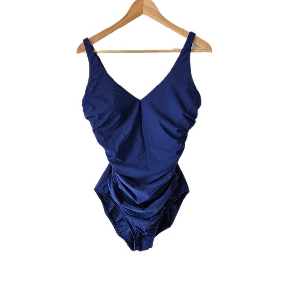 Miraclesuit Blockbuster One Piece Swimsuit India Ink Navy Blue 14 - Picture 3 of 11